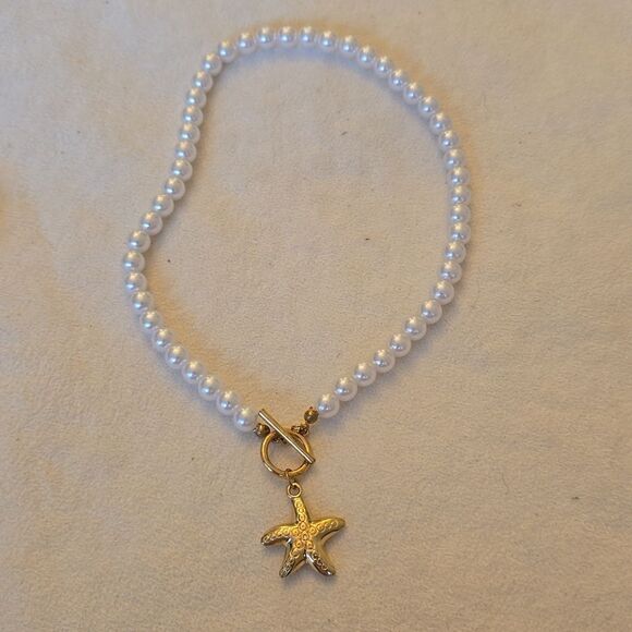 Starfish necklace and bracelet set - Picture 4 of 11
